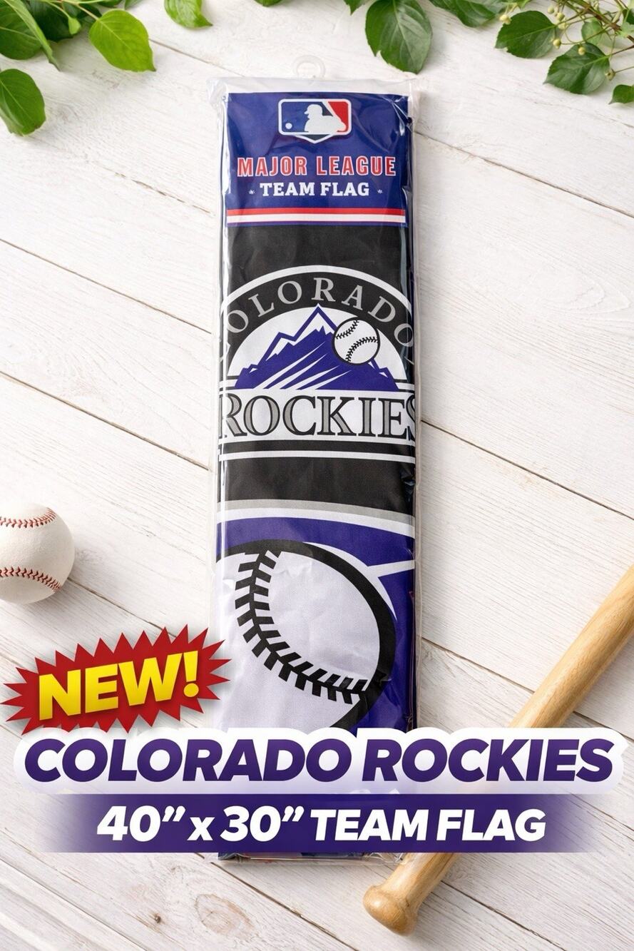Colorado Rockies Flag Banner MLB Baseball Champions polyester 40"x30"